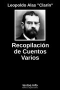 Recopilación de Cuentos Varios, de Leopoldo Alas 