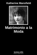 Matrimonio a la Moda, de Katherine Mansfield