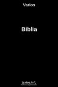 Biblia, de Varios