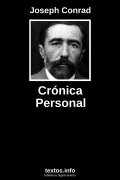Crónica Personal, de Joseph Conrad