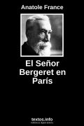 El Señor Bergeret en París, de Anatole France