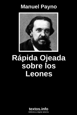 ePub Rápida Ojeada sobre los Leones, de Manuel Payno