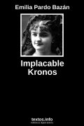 Implacable Kronos, de Emilia Pardo Bazán
