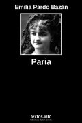 Paria, de Emilia Pardo Bazán